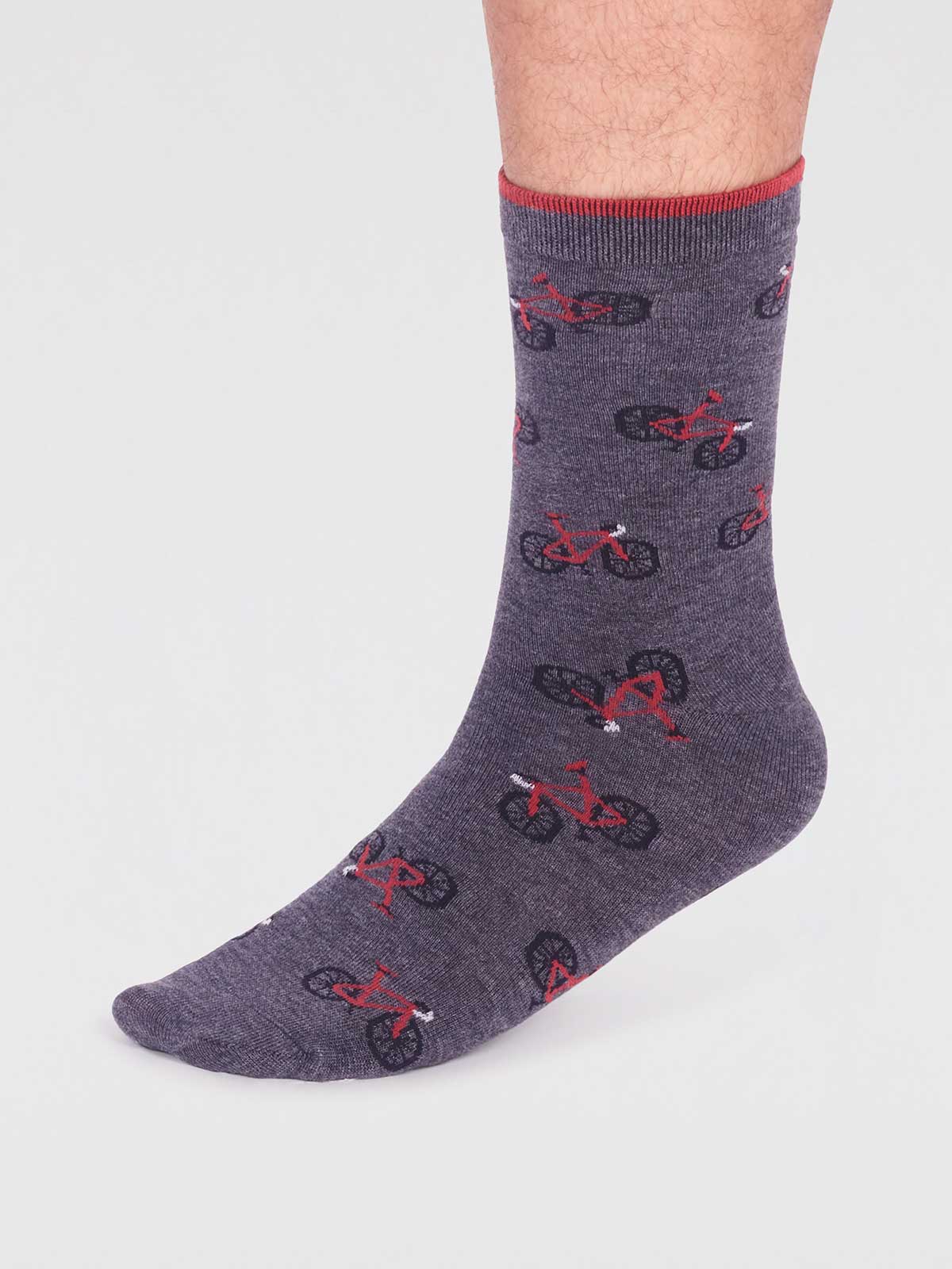Marquis Bamboo Bike Sock - Dark Grey Marle