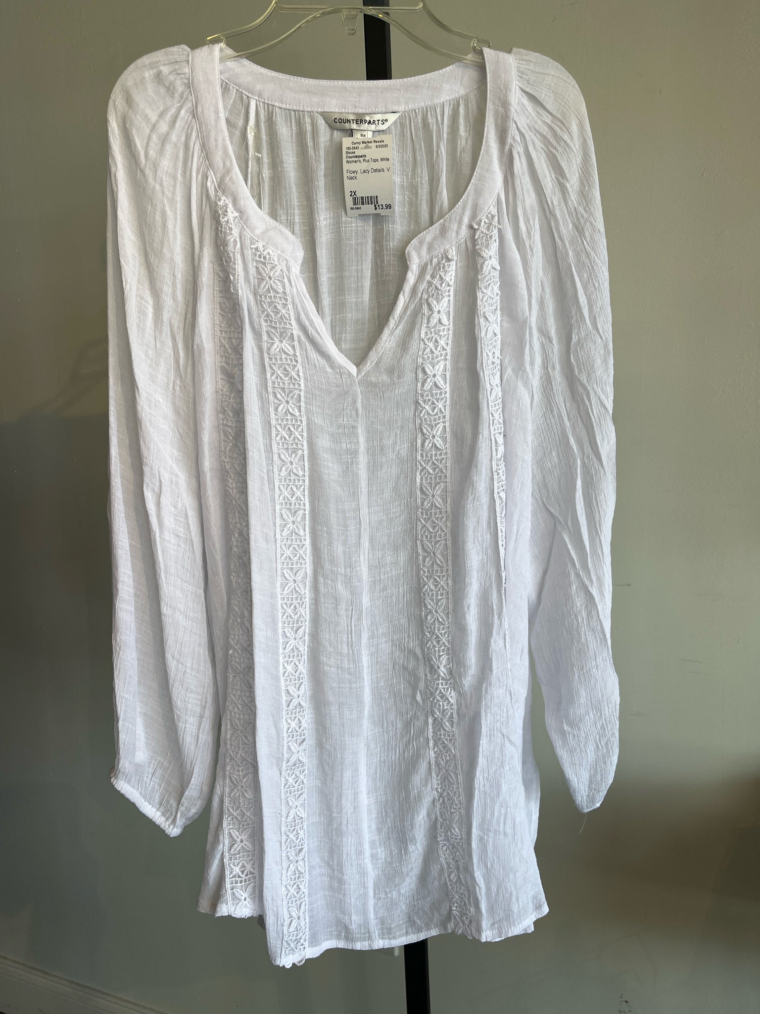 Counterparts Plus Tops Size 2X Blouse