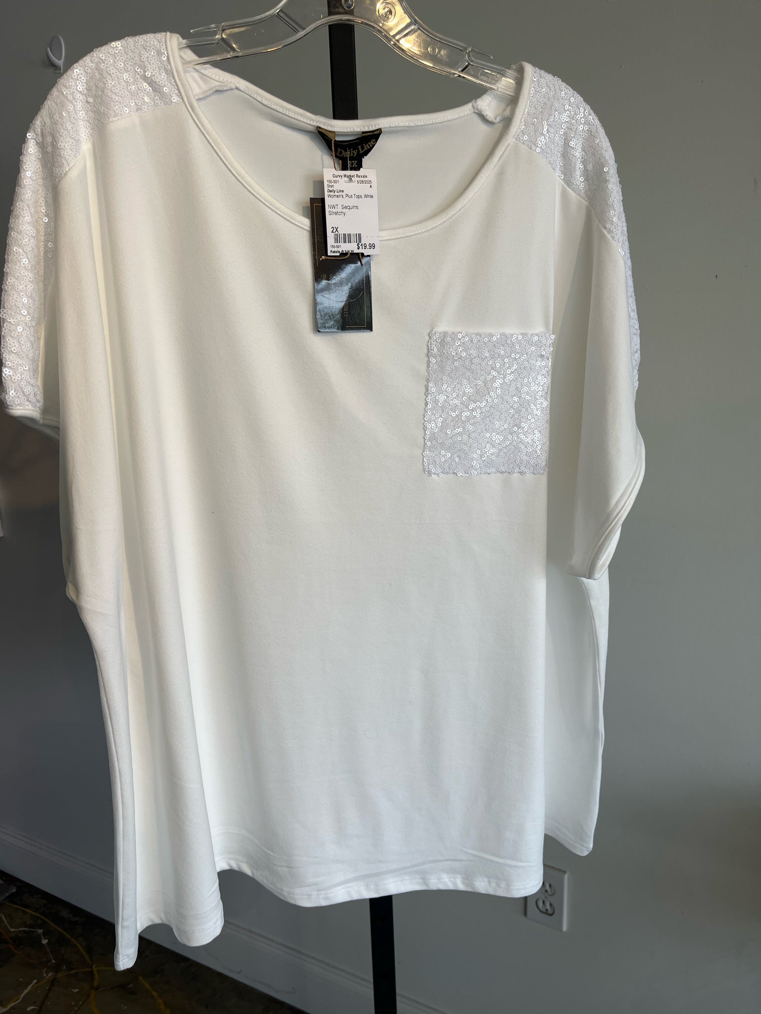 Daily Line Plus Tops Size 2X Shirt