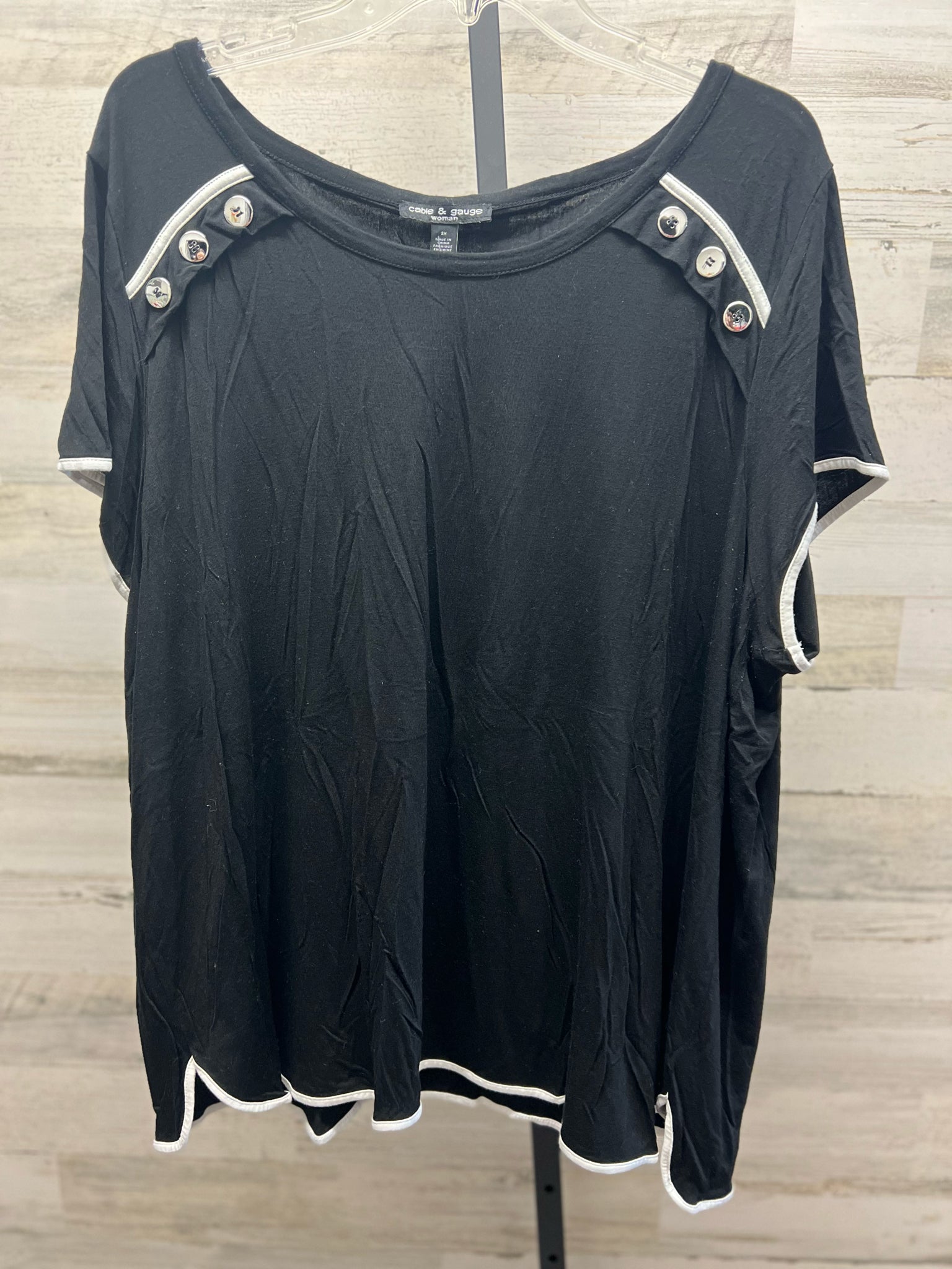 Cable & Gauge Plus Tops Size 3X Shirt