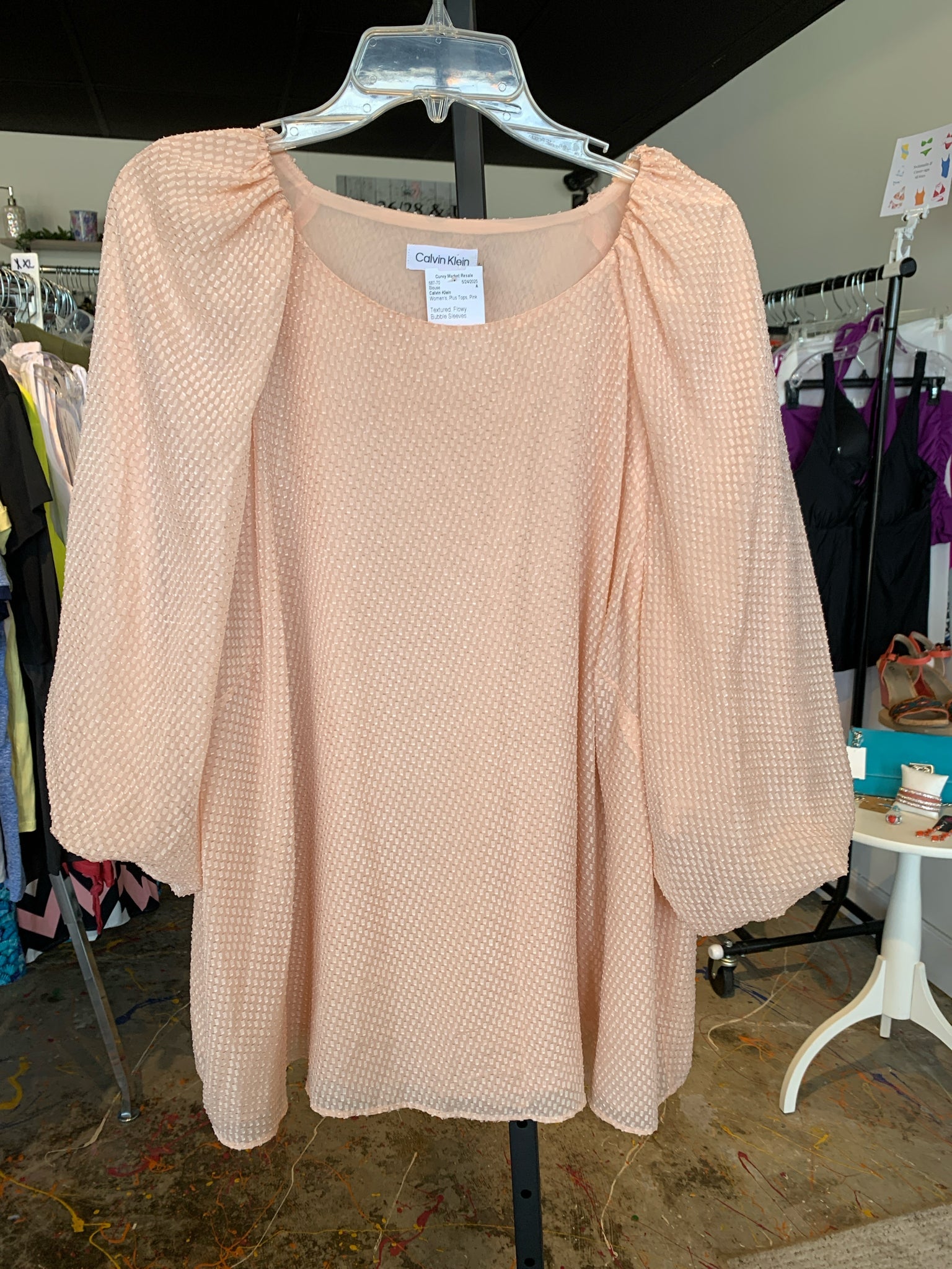 Calvin Klein Plus Tops Size 2X Blouse