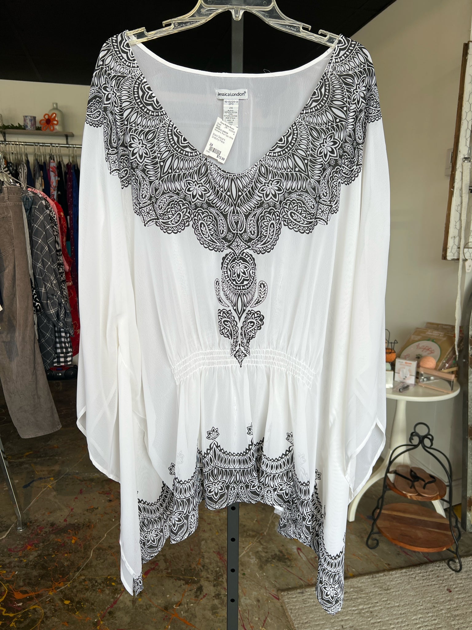 JESSICA LONDON Plus Tops Size 24 Blouse