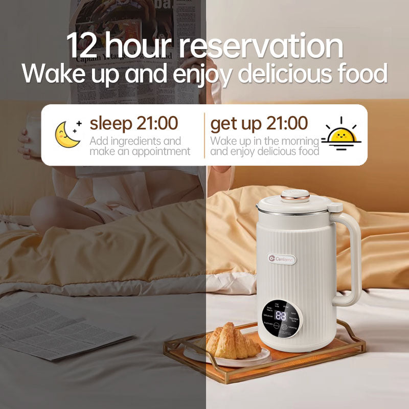 Electric Bean & Nut Milk Machine,500z Automatic Soy Machine forHomemade Almond, 9 in 1Multifunctional Nut Milk MakerHoliday Gifts for Halloween Fall