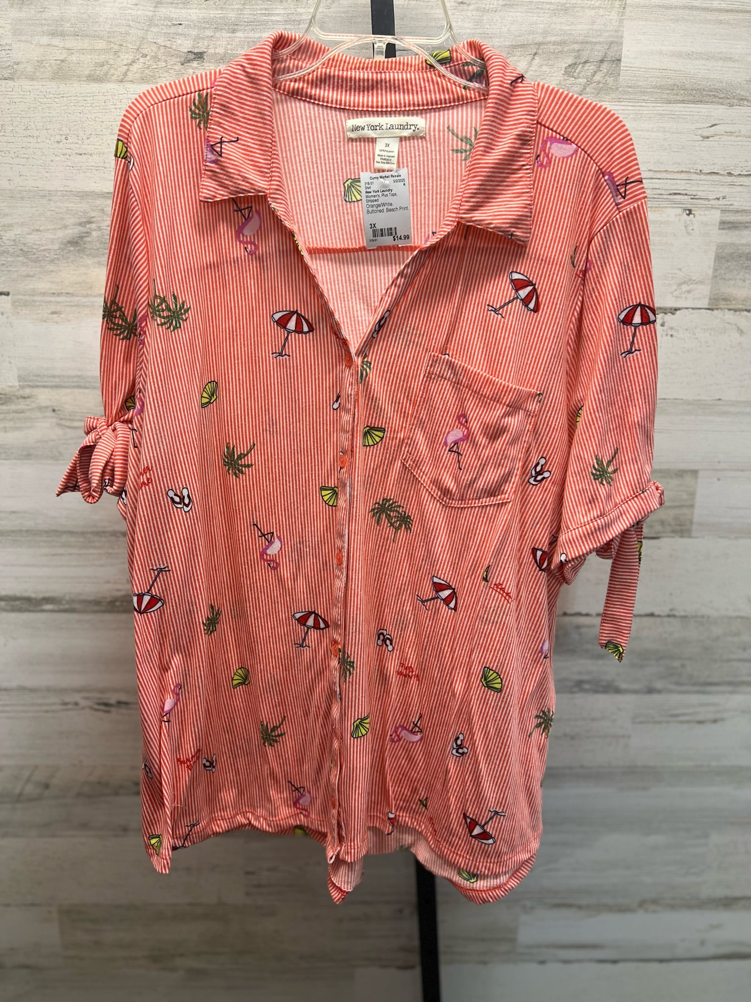 New York Laundry Plus Tops Size 3X Shirt