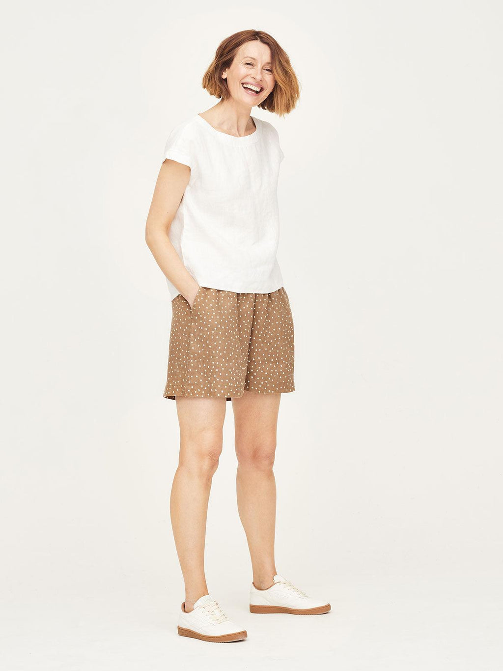 Jasmine Hemp Spot Print Shorts
