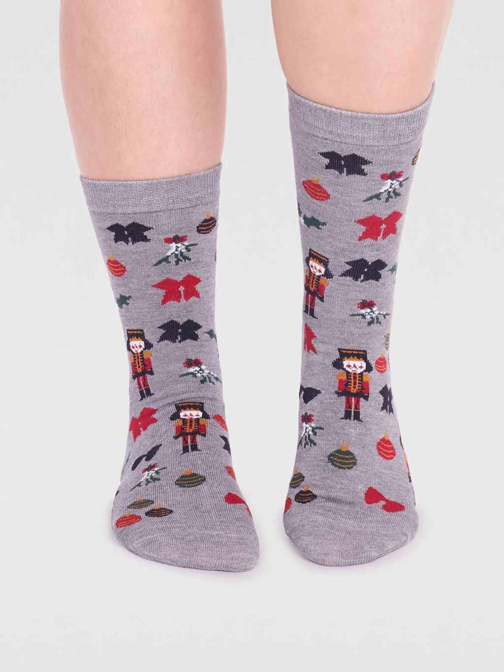 Clara Bamboo Nutcracker Sock - Grey Marle
