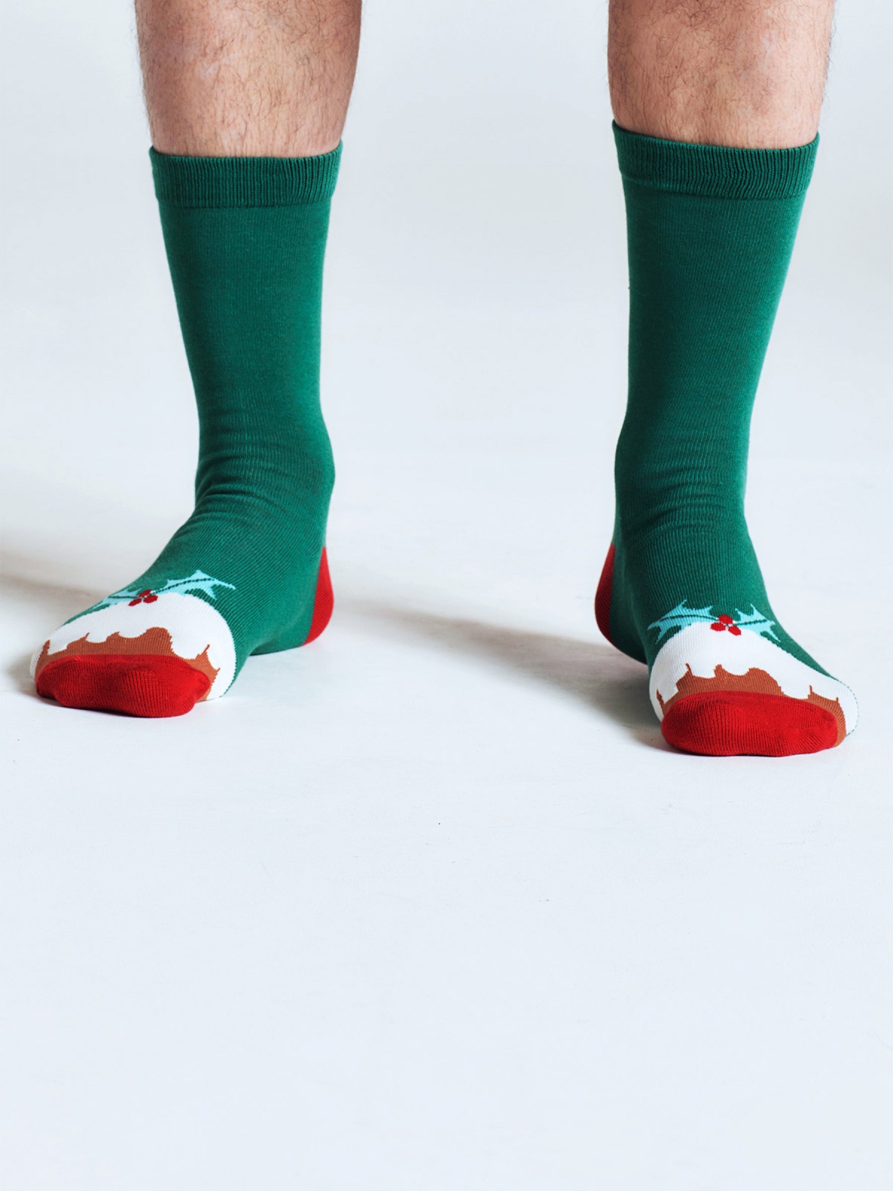 Nohea Christmas Pudding Bamboo Sock In A Bag - Multi