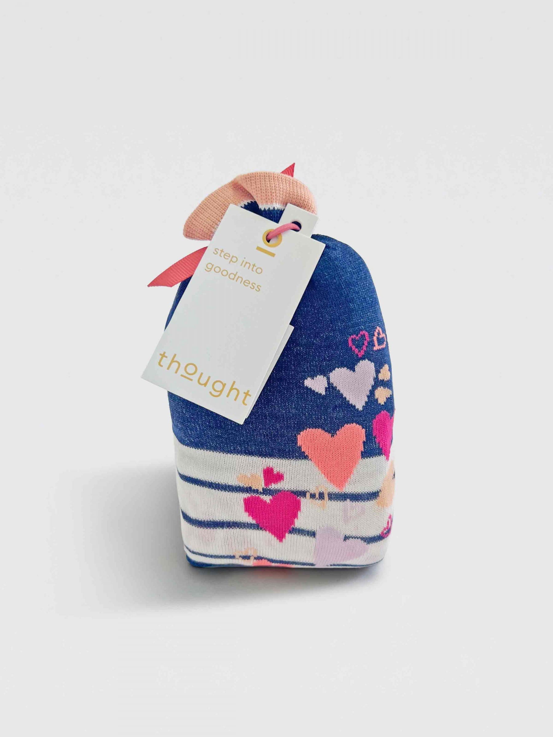 Eva Love Hearts Bamboo 2 Socks Gift Bag - Multi
