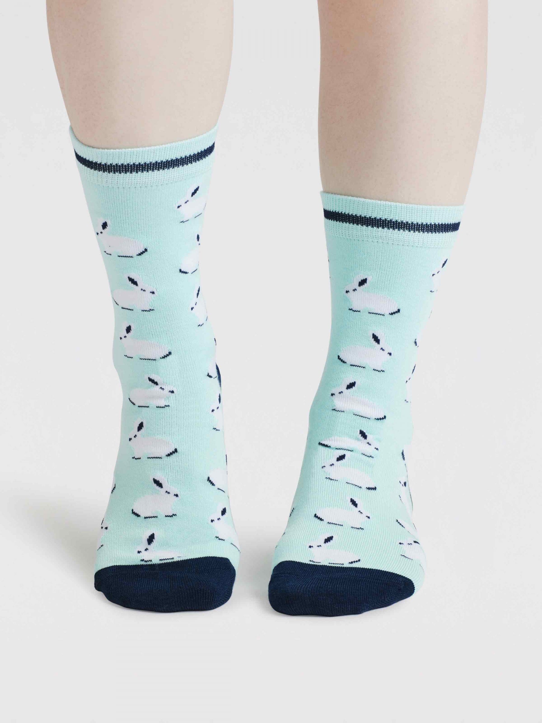 Elsa Easter Bamboo 2 Socks Gift Bag - Deep Mint