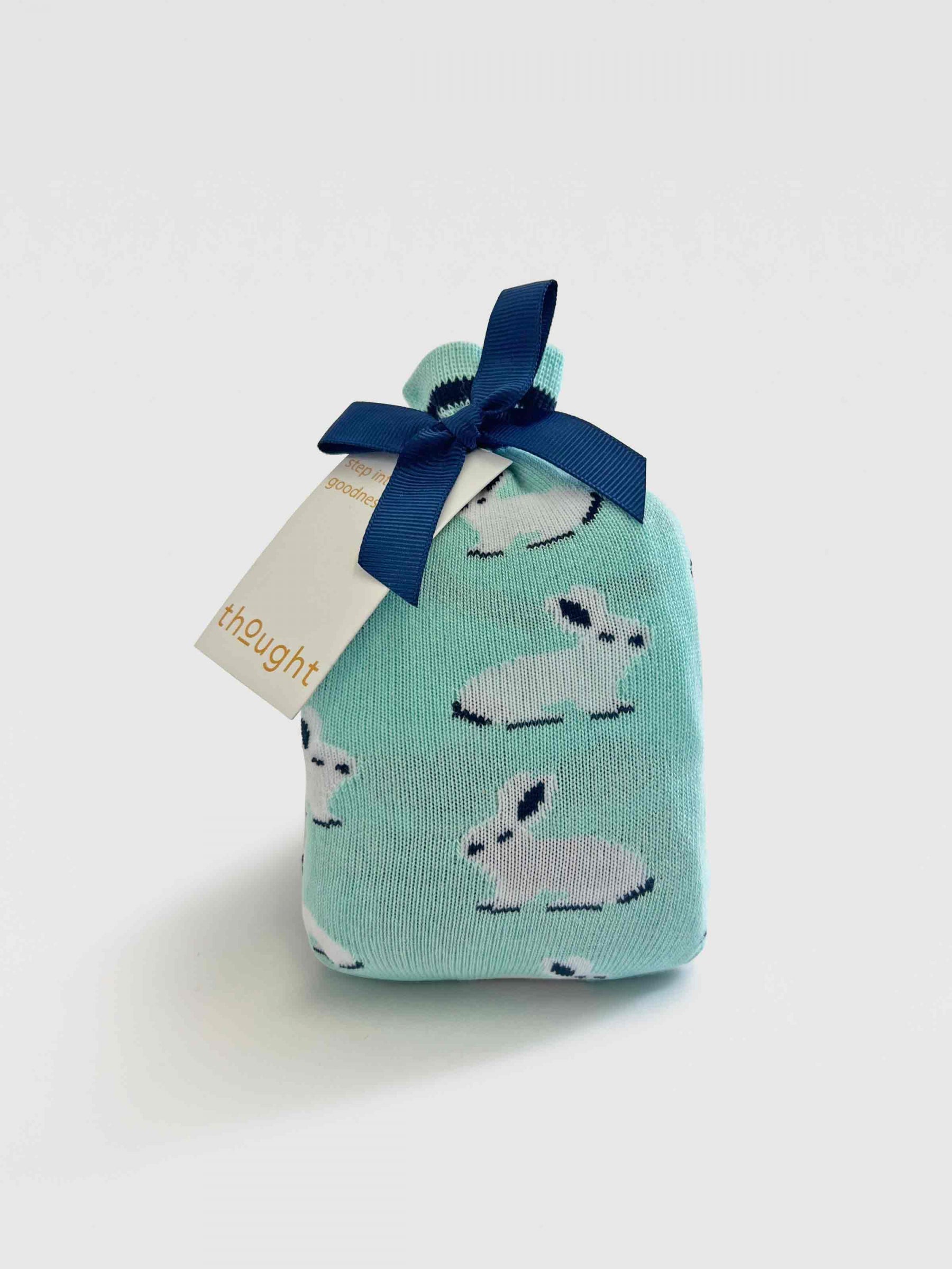 Elsa Easter Bamboo 2 Socks Gift Bag - Deep Mint