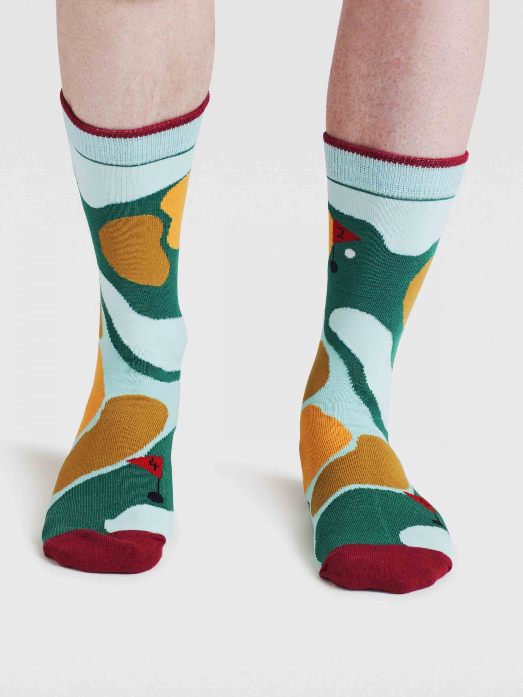 Kinley Golf Course Bamboo Socks - Forest Green