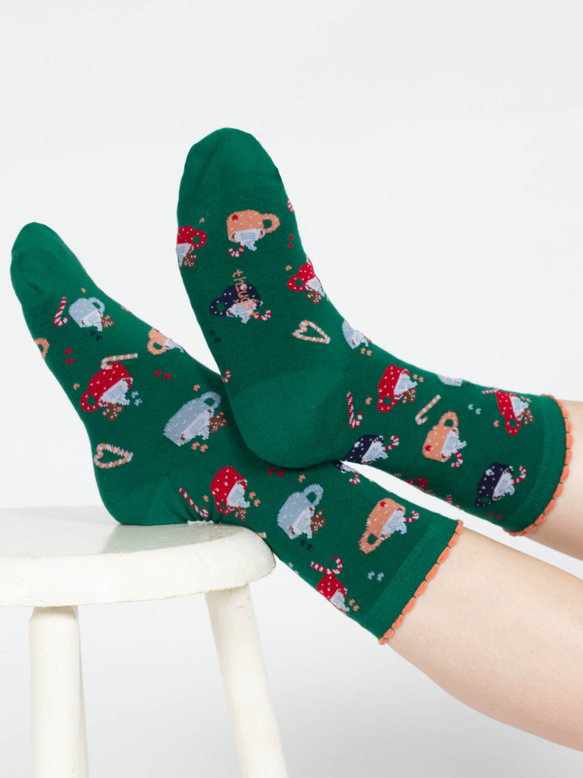 Hug in a Mug Bamboo 2 Socks in a Bag - Green