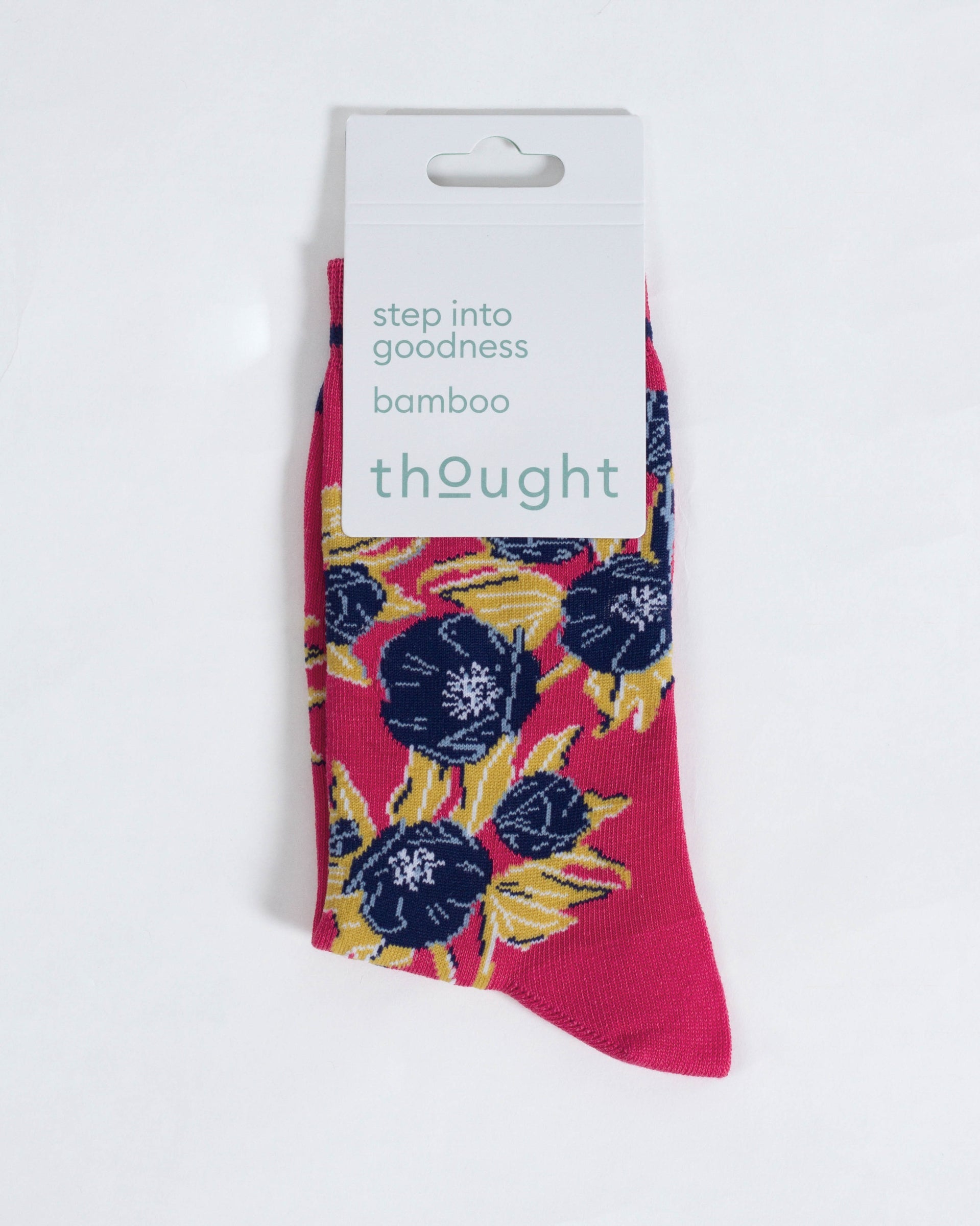 Climbing Floral Bamboo Socks - Coral