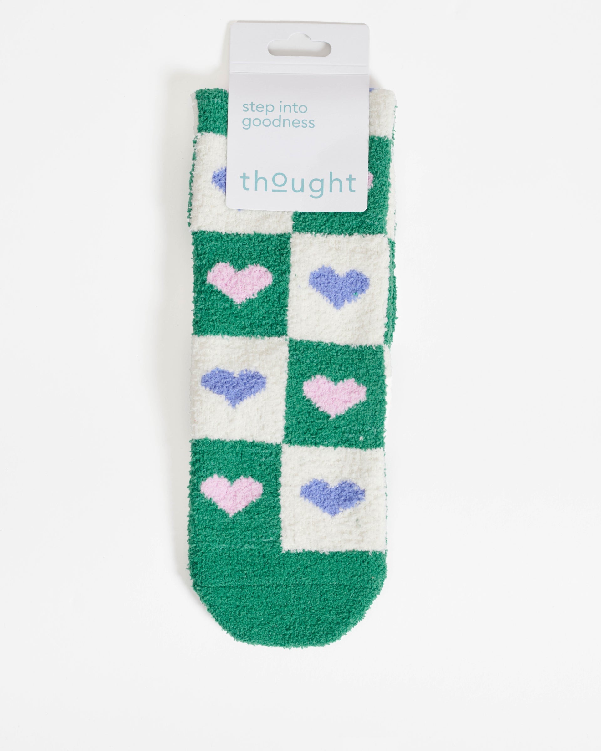 Mono Heart Recycled Polyester Socks - Multi Green