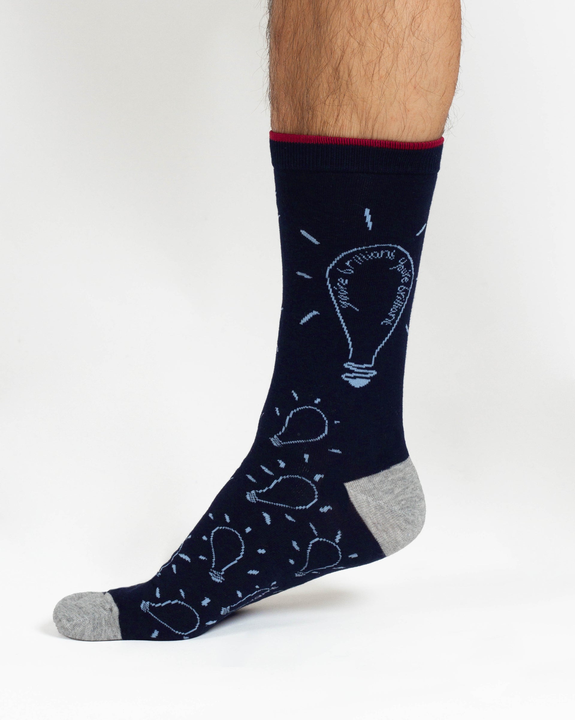 Mathematician Bamboo 2 Socks in a Bag - Grey/Navy