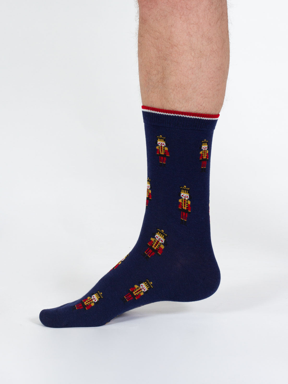 Christmas Nutcracker Bamboo Socks - Navy