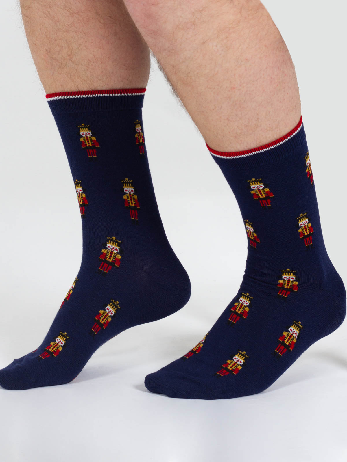 Christmas Nutcracker Bamboo Socks - Navy