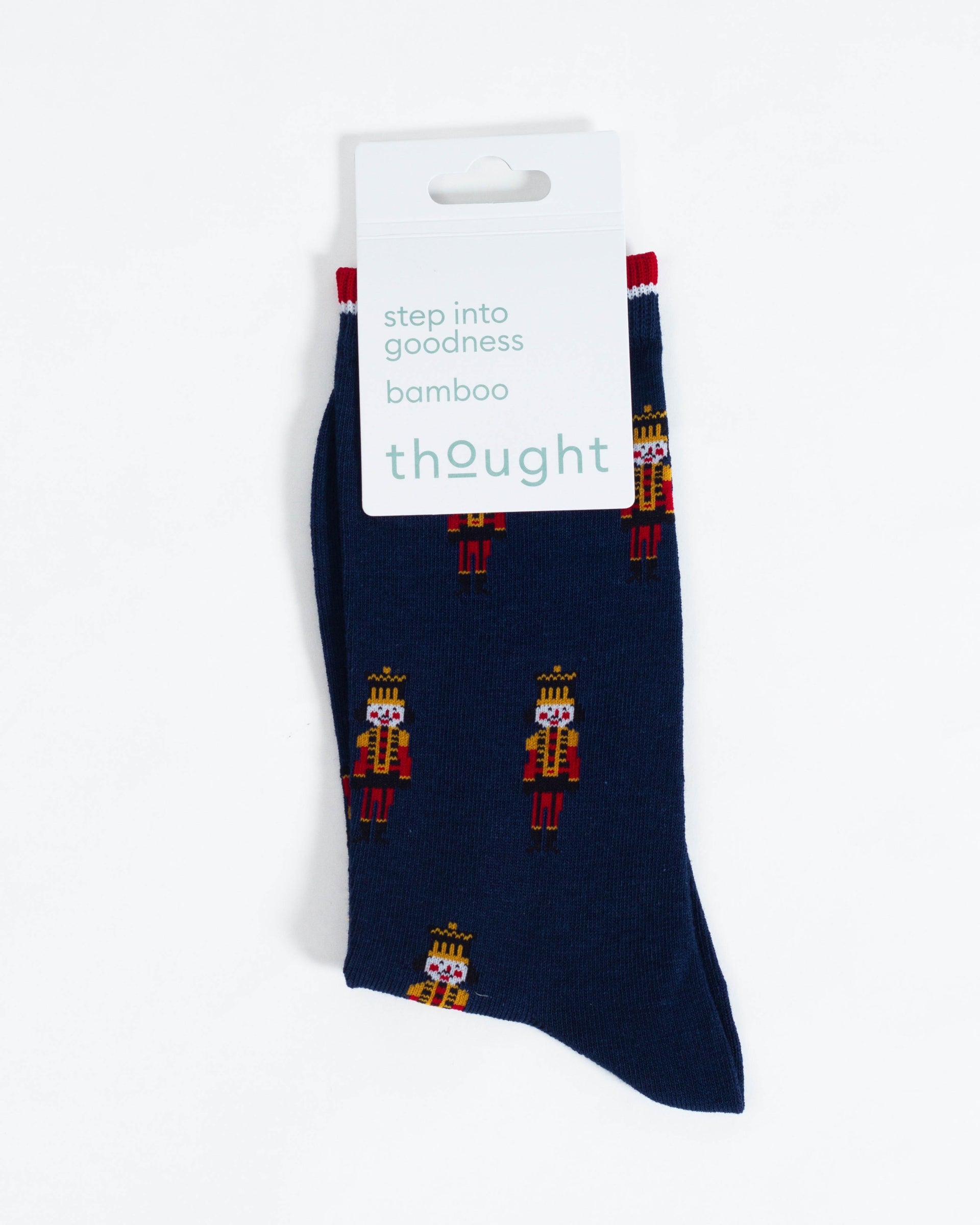 Christmas Nutcracker Bamboo Socks - Navy